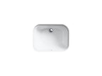 KOHLER K-2890-4U-0 Tahoe 20" Rectangular Undermount Bathroom Sink - White
