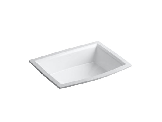 KOHLER K-2355-0 Archer 20" Rectangular Undermount Bathroom Sink In White