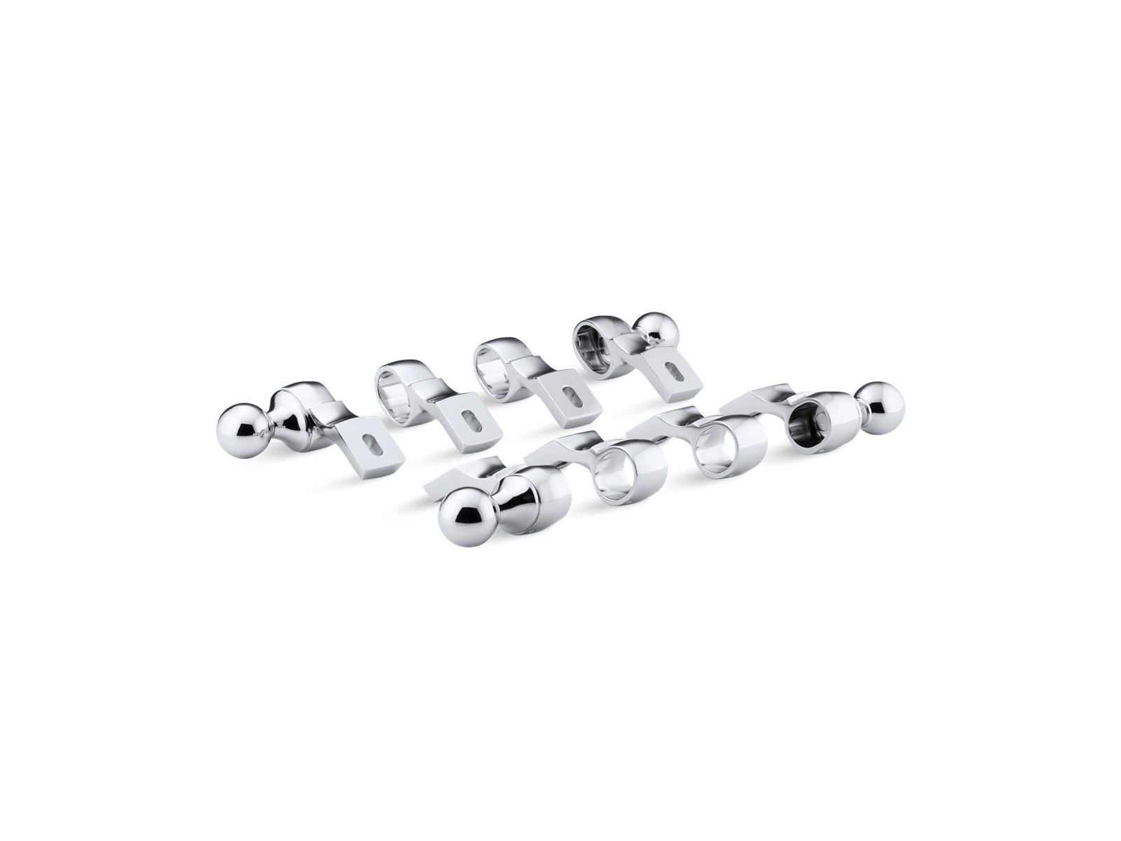 KOHLER K-708-BN Vintage Brackets And End Caps - Vibrant Brushed Nickel