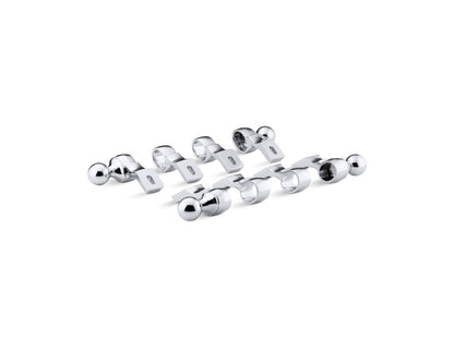 KOHLER K-708-CP Vintage Brackets and end caps - Polished Chrome