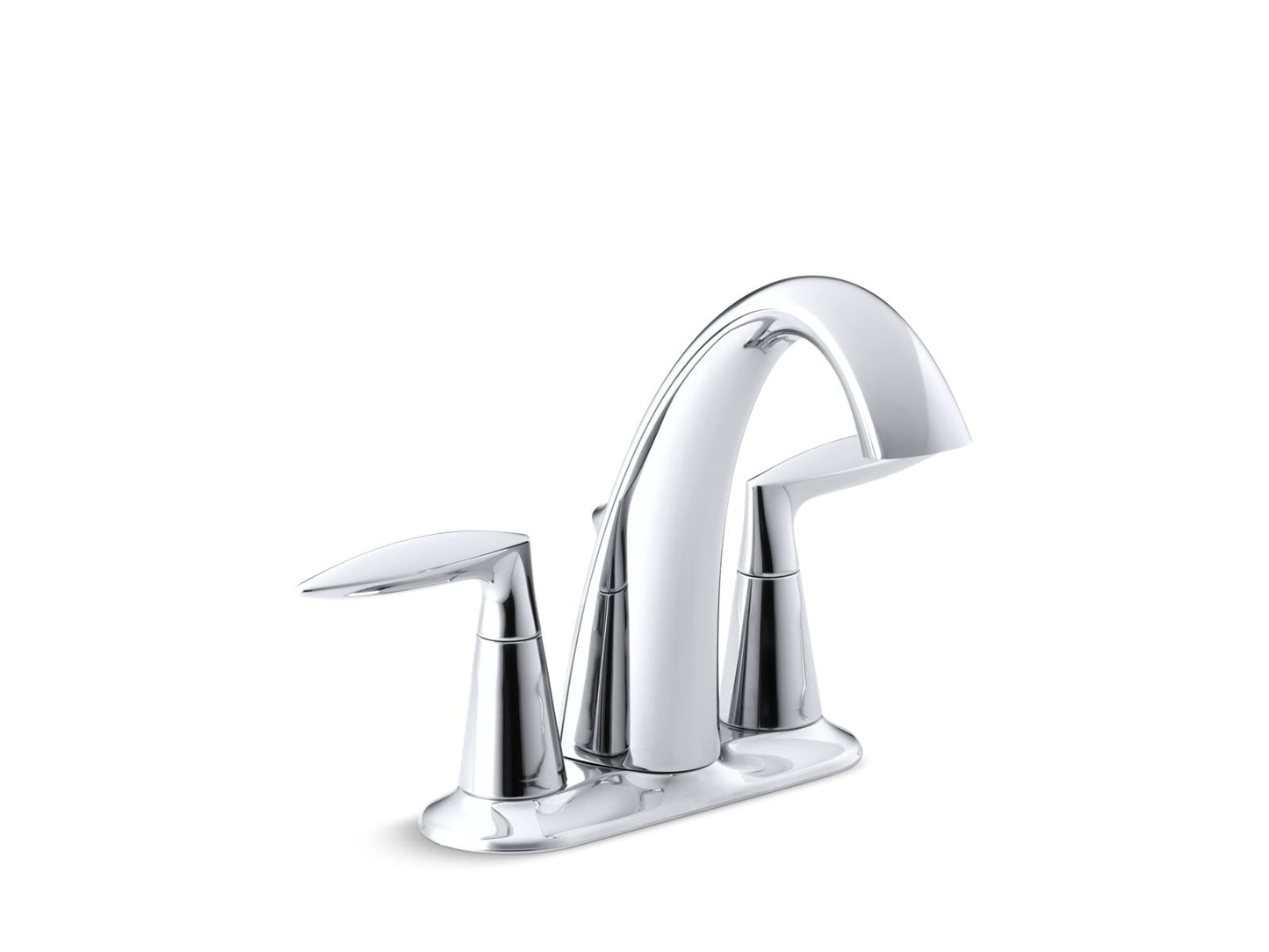 KOHLER K-45100-4-CP Alteo Centerset Bathroom Sink Faucet, 1.2 Gpm In Polished Chrome