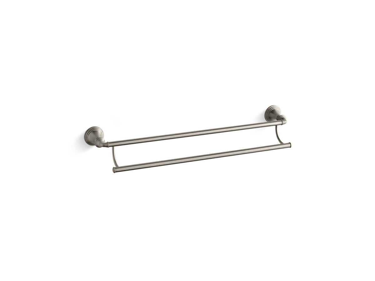 KOHLER K-10553-BN Devonshire 24" Double Towel Bar In Vibrant Brushed Nickel
