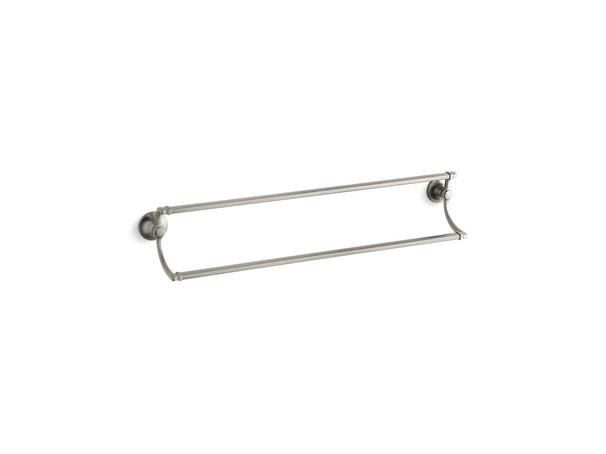 KOHLER K-11413-BN Bancroft 24" Double Towel Bar In Vibrant Brushed Nickel
