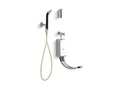 KOHLER K-13960-CP Bedpan Washer With Double Foot Control Mixing Valves And Integral Stops - Polished Chrome