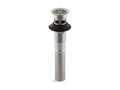 KOHLER K-7129-A-BN Bathroom Sink Grid Drain With Overflow - Vibrant Brushed Nickel