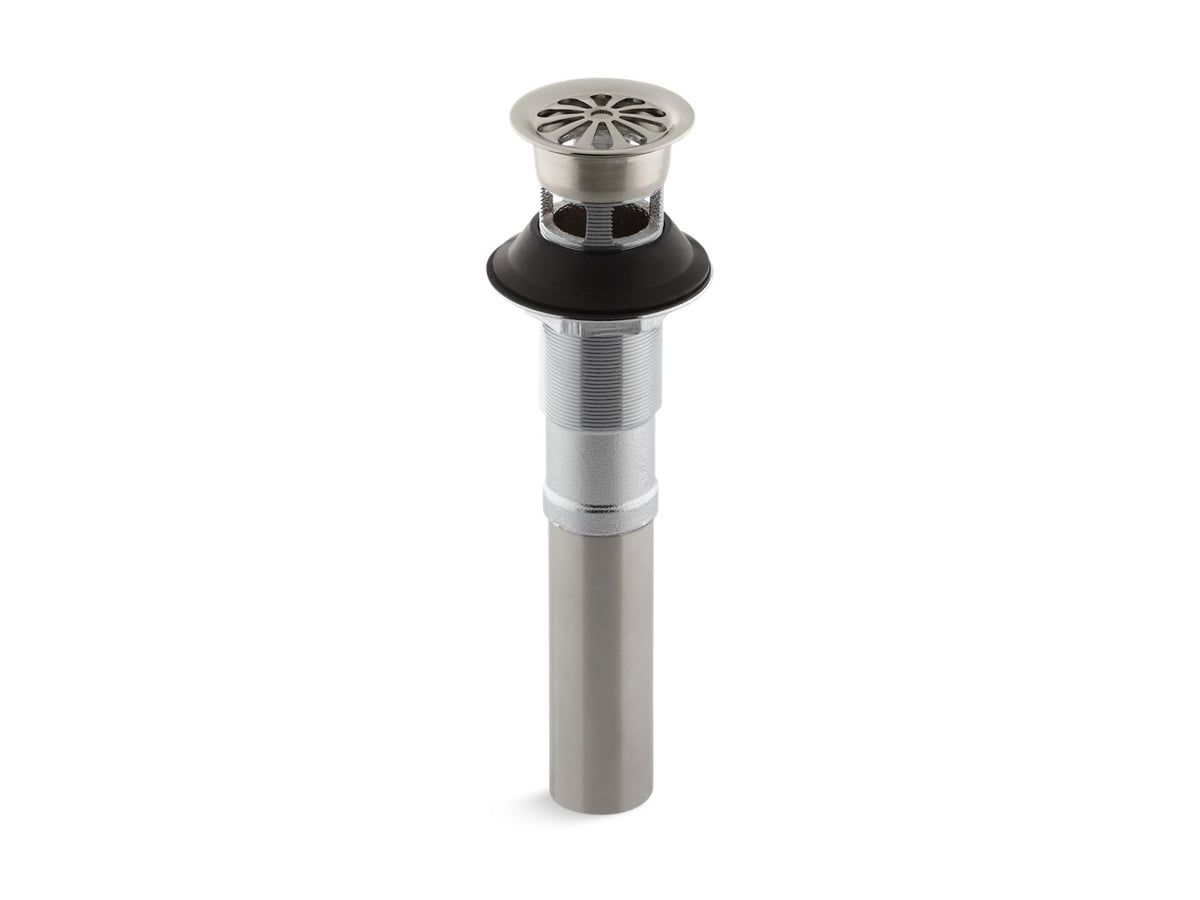 KOHLER K-7129-A-BN Bathroom Sink Grid Drain With Overflow - Vibrant Brushed Nickel