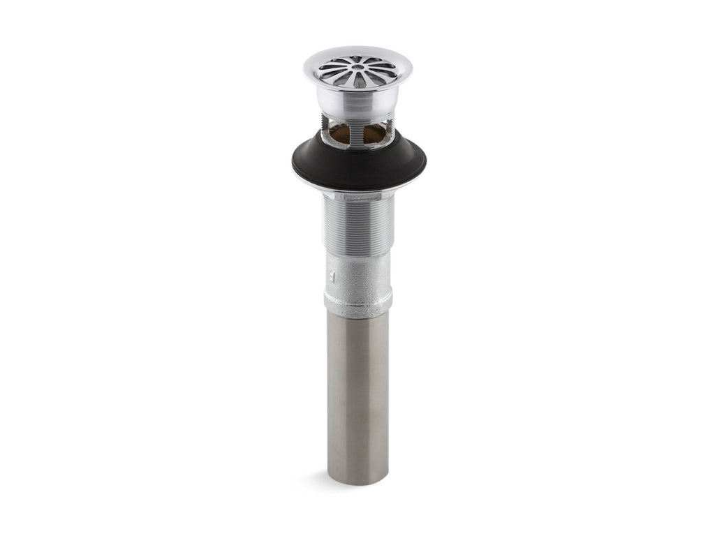 KOHLER K-7129-A-CP Bathroom Sink Grid Drain With Overflow - Polished Chrome