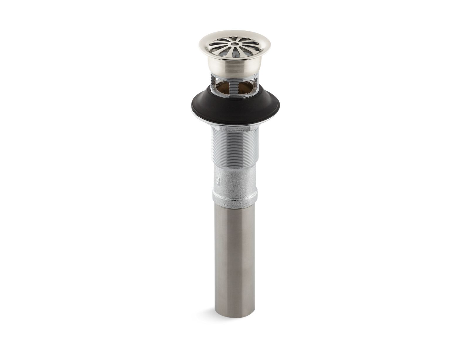 KOHLER K-7129-A-SN Bathroom Sink Grid Drain With Overflow - Vibrant Polished Nickel