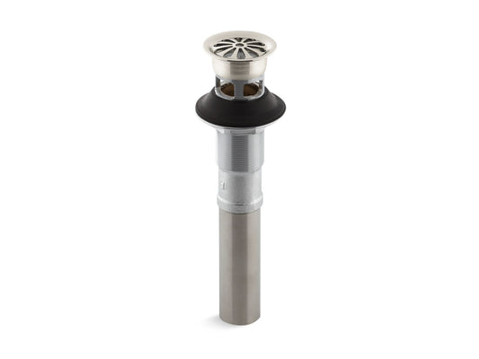 KOHLER K-7129-A-SN Bathroom sink grid drain with overflow - Vibrant Polished Nickel