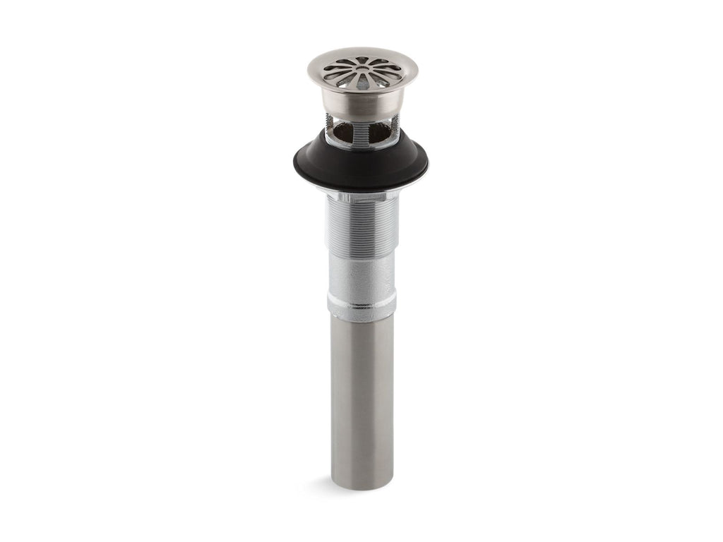 KOHLER K-7129-A-VS Bathroom Sink Grid Drain With Overflow - Vibrant Stainless