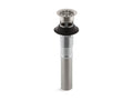 KOHLER K-7129-A-VS Bathroom Sink Grid Drain With Overflow - Vibrant Stainless