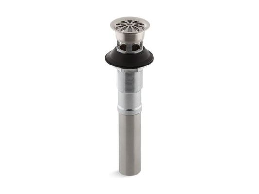 KOHLER K-7129-A-VS Bathroom sink grid drain with overflow - Vibrant Stainless