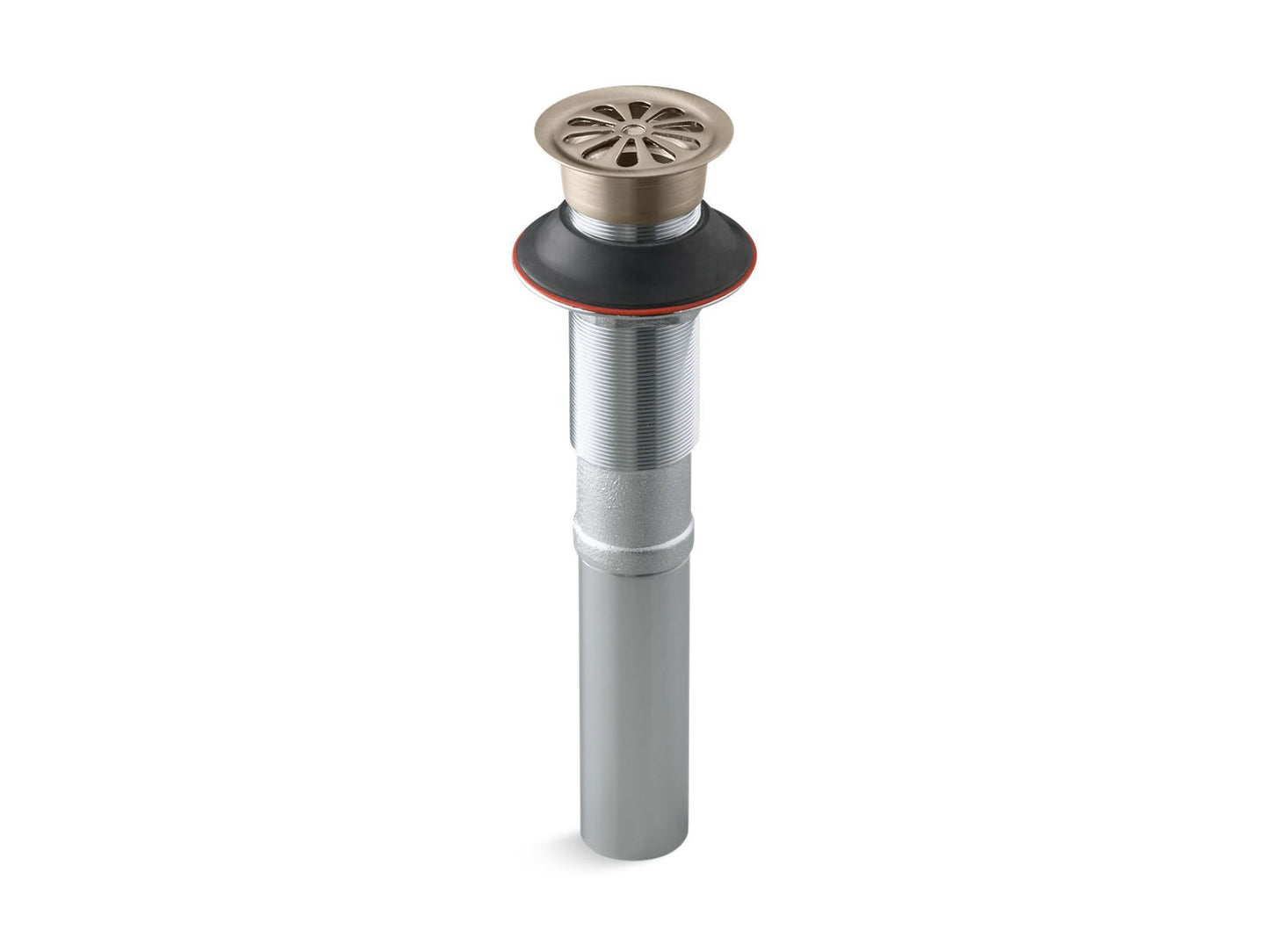KOHLER K-7129-BV Bathroom sink grid drain without overflow - Vibrant Brushed Bronze