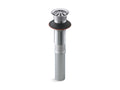 KOHLER K-7129-CP Bathroom Sink Grid Drain Without Overflow - Polished Chrome