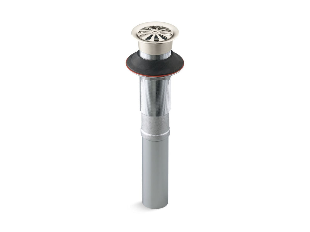 KOHLER K-7129-SN Bathroom Sink Grid Drain Without Overflow - Vibrant Polished Nickel