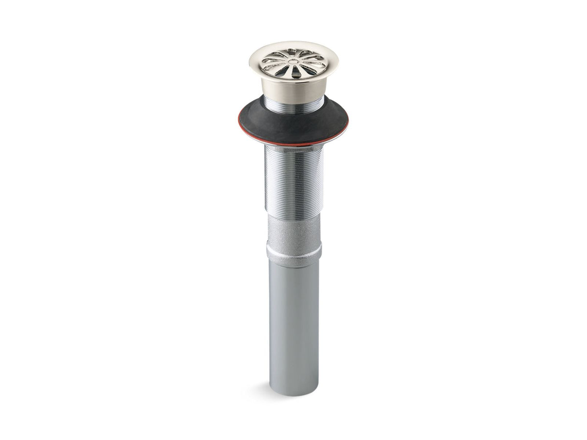 KOHLER K-7129-SN Bathroom Sink Grid Drain Without Overflow - Vibrant Polished Nickel