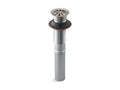 KOHLER K-7129-VS Bathroom Sink Grid Drain Without Overflow - Vibrant Stainless