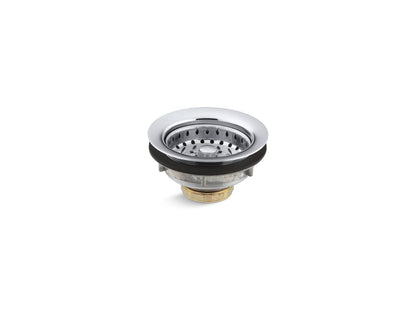 KOHLER K-8814-CP Stainless steel sink drain and strainer for 3-1/2" to 4" outlet - Polished Chrome