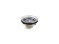 KOHLER K-8814-CP Stainless Steel Sink Drain And Strainer For 3-1/2" To 4" Outlet - Polished Chrome