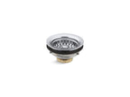 KOHLER K-8814-CP Stainless Steel Sink Drain And Strainer For 3-1/2" To 4" Outlet - Polished Chrome
