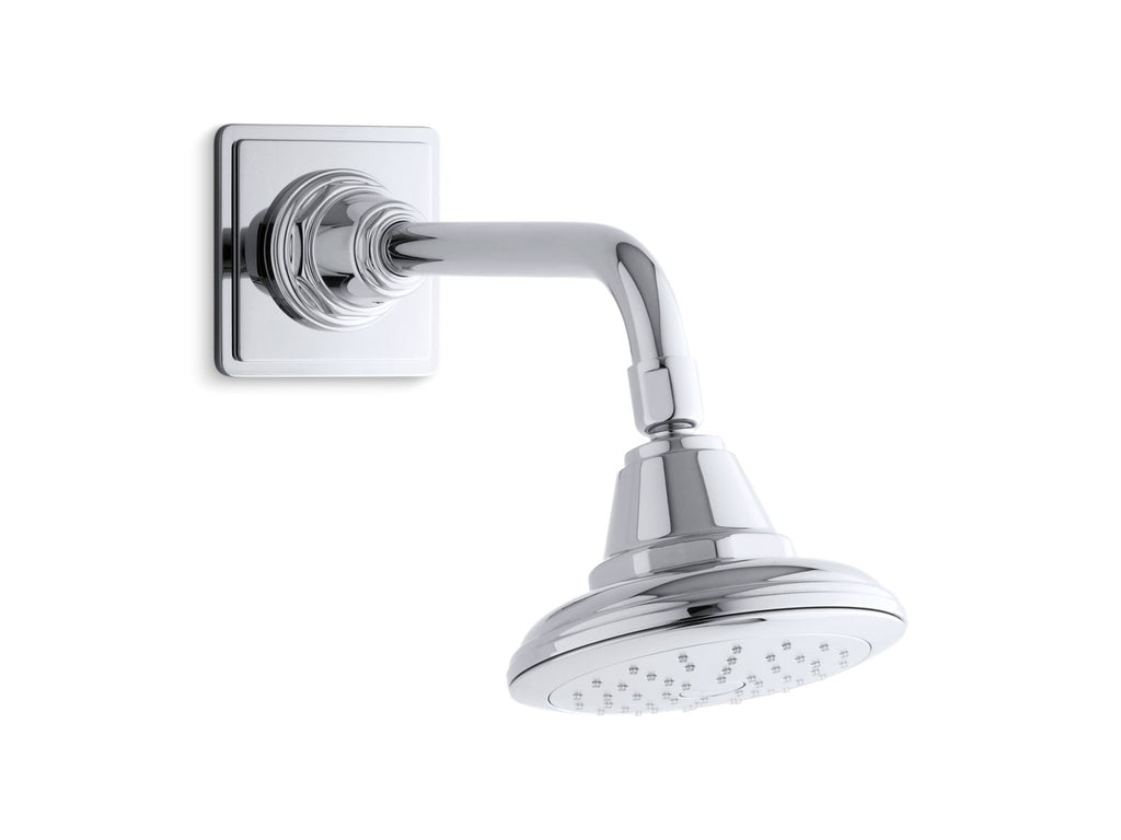KOHLER K-45417-G-BN Pinstripe Single-Function Showerhead, 1.75 Gpm - Vibrant Brushed Nickel