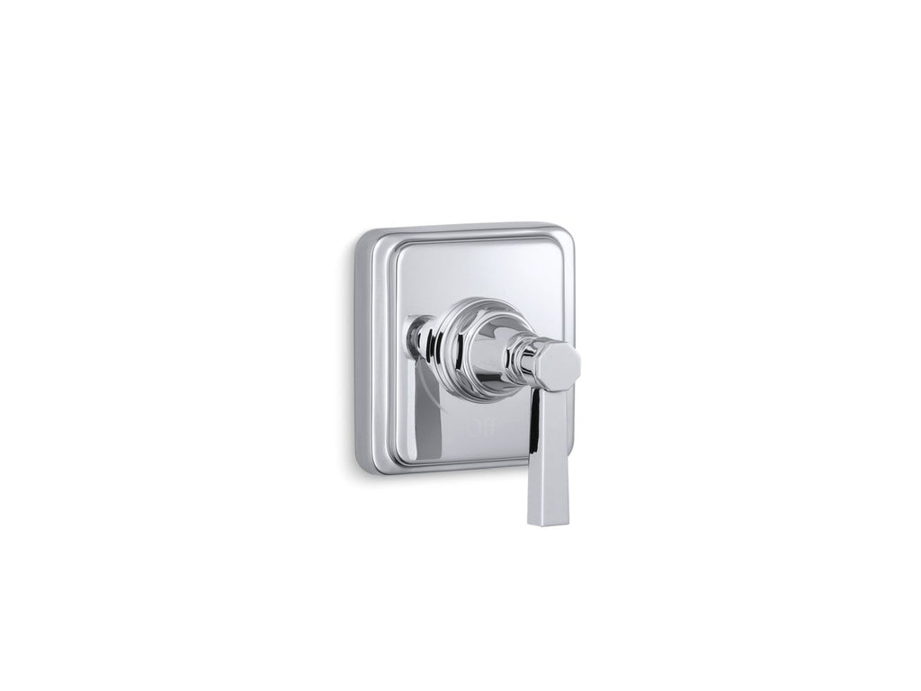 KOHLER K-T13174-4A-SN Pinstripe Pure Mastershower Volume Control Valve Trim With Lever Handle - Vibrant Polished Nickel