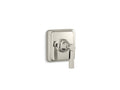 KOHLER K-T13174-4A-SN Pinstripe Pure Mastershower Volume Control Valve Trim With Lever Handle - Vibrant Polished Nickel