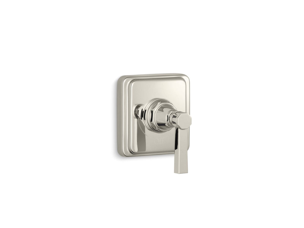 KOHLER K-T13174-4A-SN Pinstripe Pure Mastershower Volume Control Valve Trim With Lever Handle - Vibrant Polished Nickel