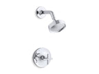 KOHLER K-TS14422-3-CP Purist Rite-Temp Shower Trim Kit With Cross Handle, 2.5 Gpm - Polished Chrome