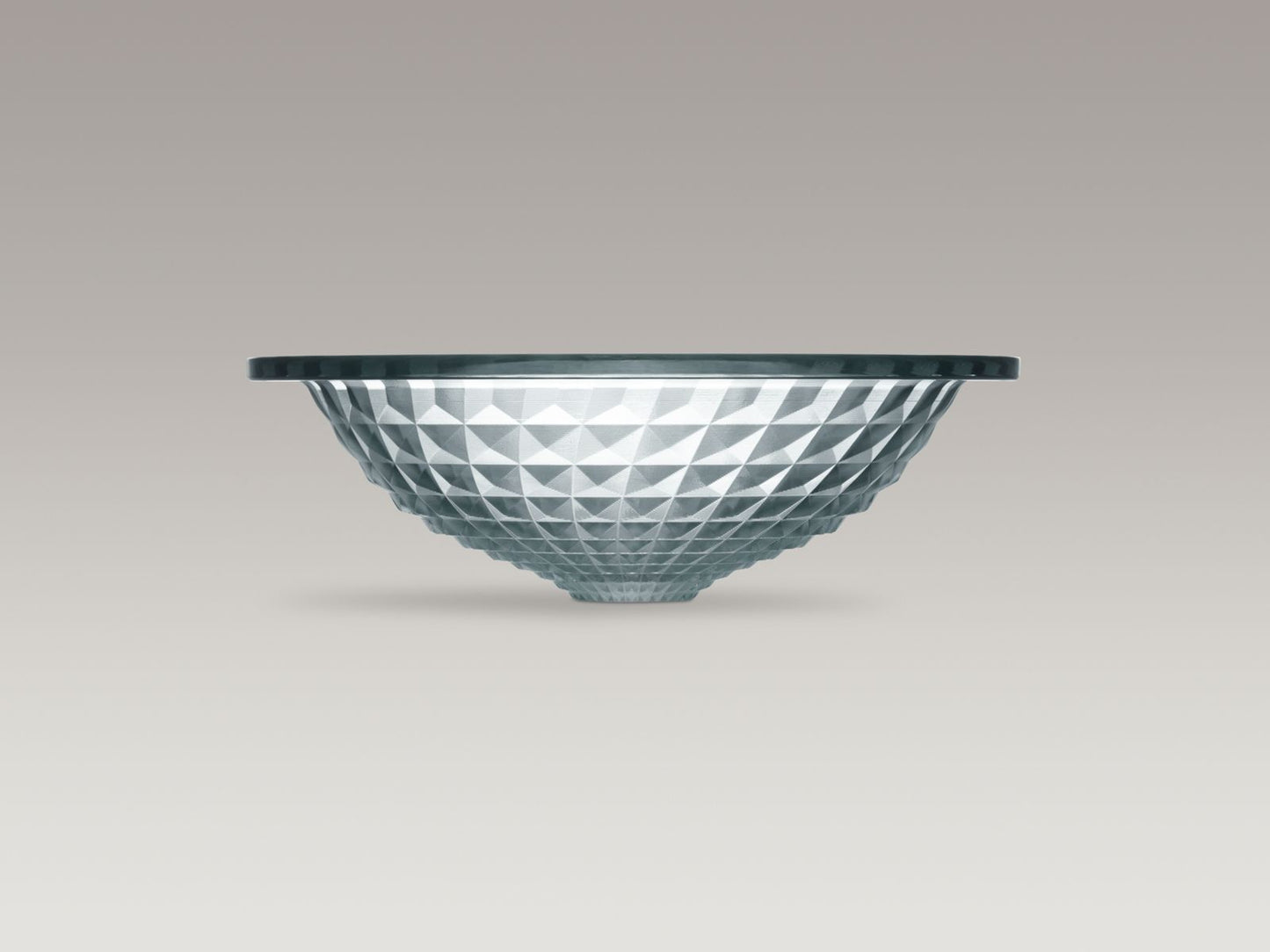 KOHLER K-2361-TG7 Kallos 16" round undermount bathroom sink, no overflow - Translucent Sandalwood