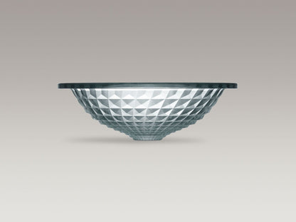 KOHLER K-2361-TG7 Kallos 16" round undermount bathroom sink, no overflow - Translucent Sandalwood