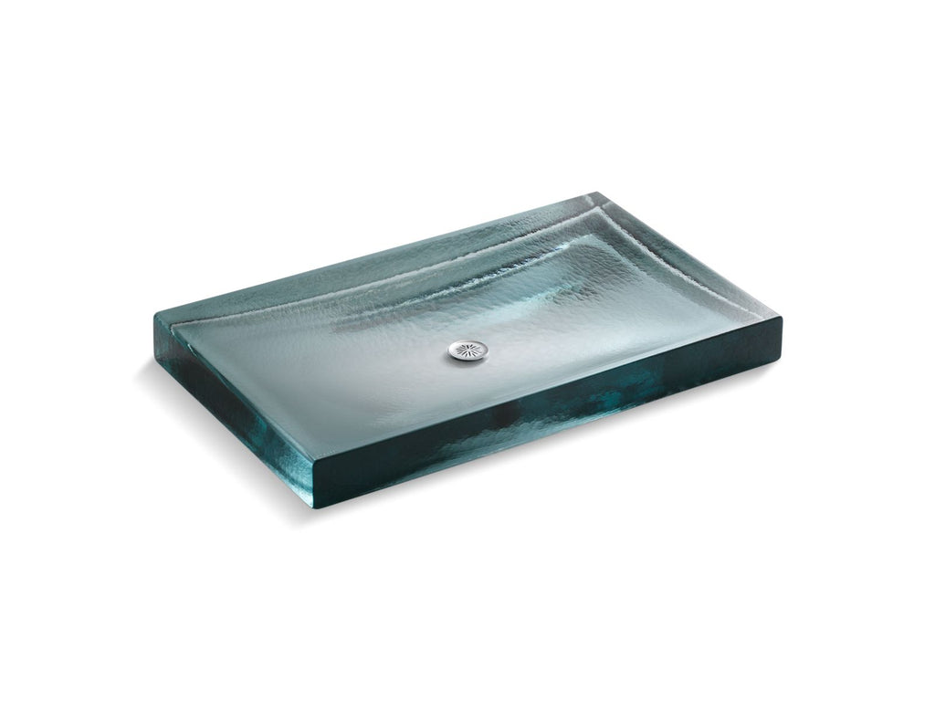 KOHLER K-2369-CG-B11 Antilia 28-3/4" Rectangular Vessel Bathroom Sink, No Overflow - Ice
