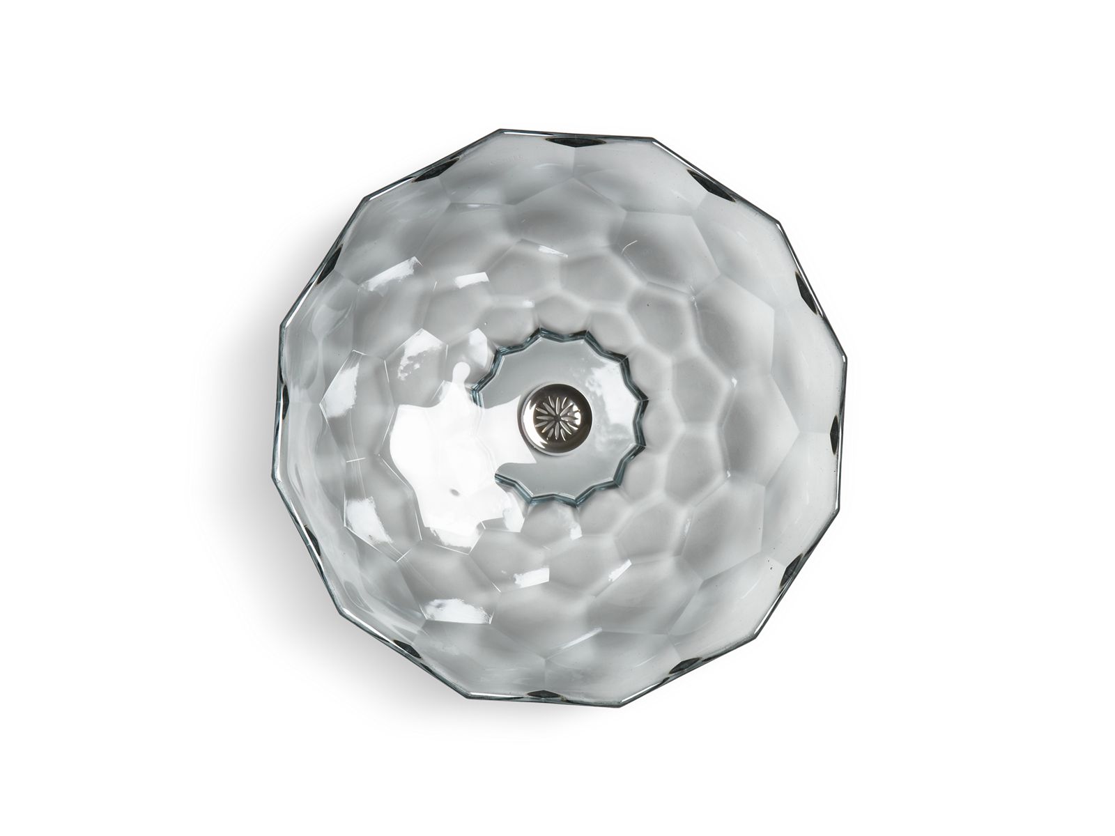KOHLER K-2373-TG2 Briolette 17-1/2" Round Vessel Bathroom Sink, No Overflow - Translucent Dew