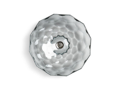 KOHLER K-2373-TG2 Briolette 17-1/2" round vessel bathroom sink, no overflow - Translucent Dew