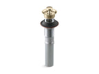 KOHLER K-7127-A-AF Bathroom Sink Drain With Overflow And Non-Removable Metal Stopper - Vibrant French Gold