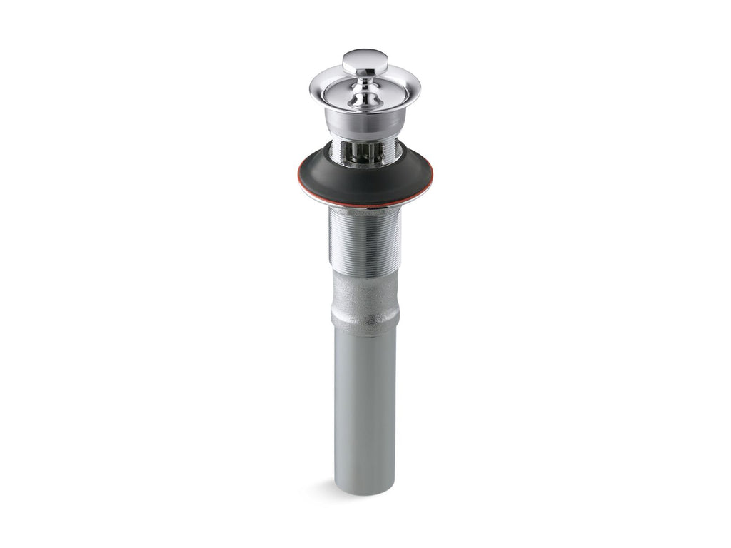 KOHLER K-7127-A-AF Bathroom Sink Drain With Overflow And Non-Removable Metal Stopper - Vibrant French Gold