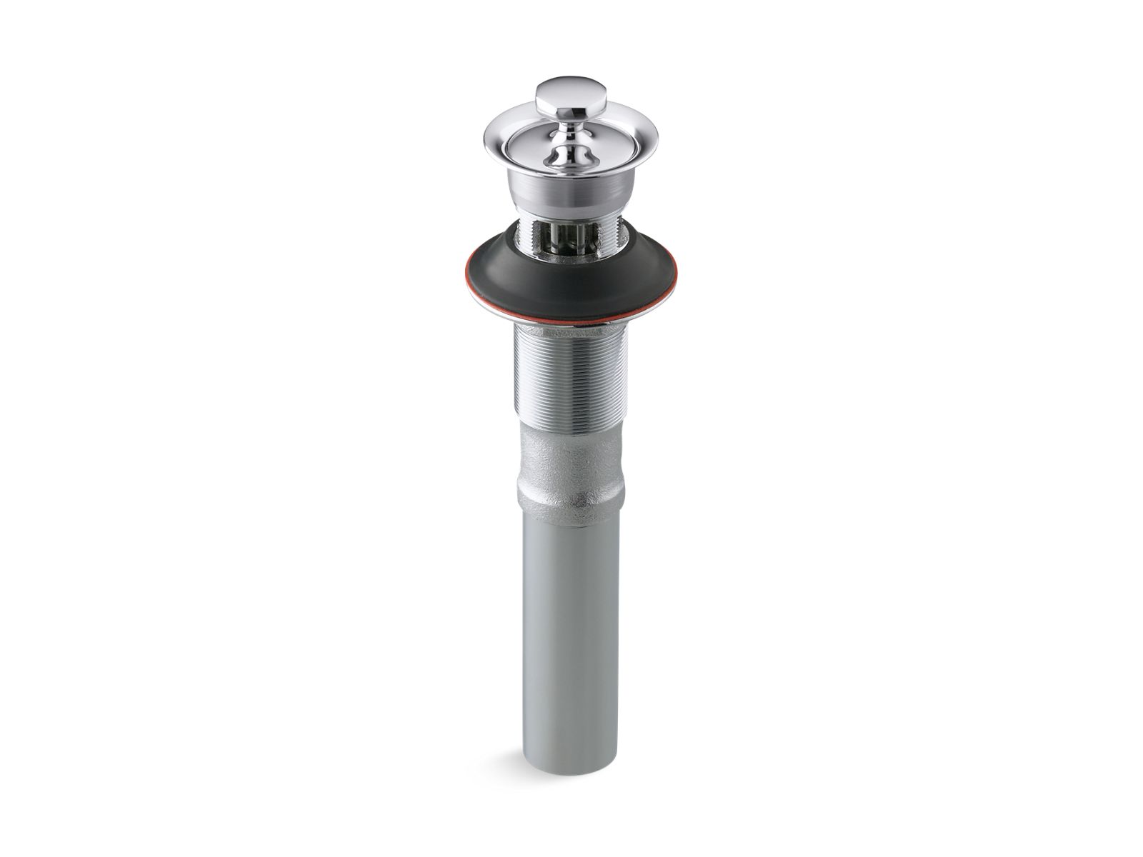 KOHLER K-7127-A-AF Bathroom Sink Drain With Overflow And Non-Removable Metal Stopper - Vibrant French Gold