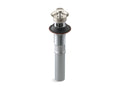 KOHLER K-7127-A-SN Bathroom Sink Drain With Overflow And Non-Removable Metal Stopper - Vibrant Polished Nickel