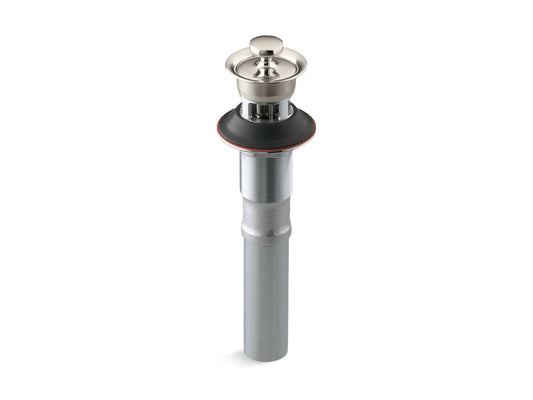 KOHLER K-7127-A-SN Bathroom sink drain with overflow and non-removable metal stopper - Vibrant Polished Nickel