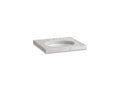 KOHLER K-3023-WH Kathryn 24" X 22" Marble Console Tabletop With 8" Widespread Faucet Holes And Cut For K-2205-G/K-2210-G Undermount Bathroom Sink - White Carrara Marble