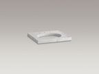 KOHLER K-3023-WH Kathryn 24" X 22" Marble Console Tabletop With 8" Widespread Faucet Holes And Cut For K-2205-G/K-2210-G Undermount Bathroom Sink - White Carrara Marble