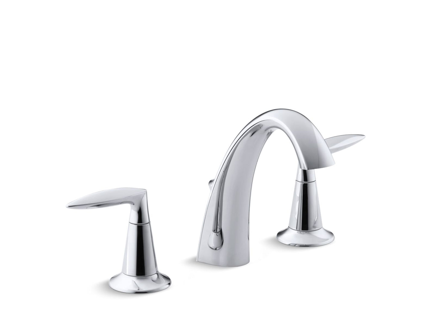 KOHLER K-45102-4-CP Alteo Widespread Bathroom Sink Faucet, 1.2 Gpm In Polished Chrome