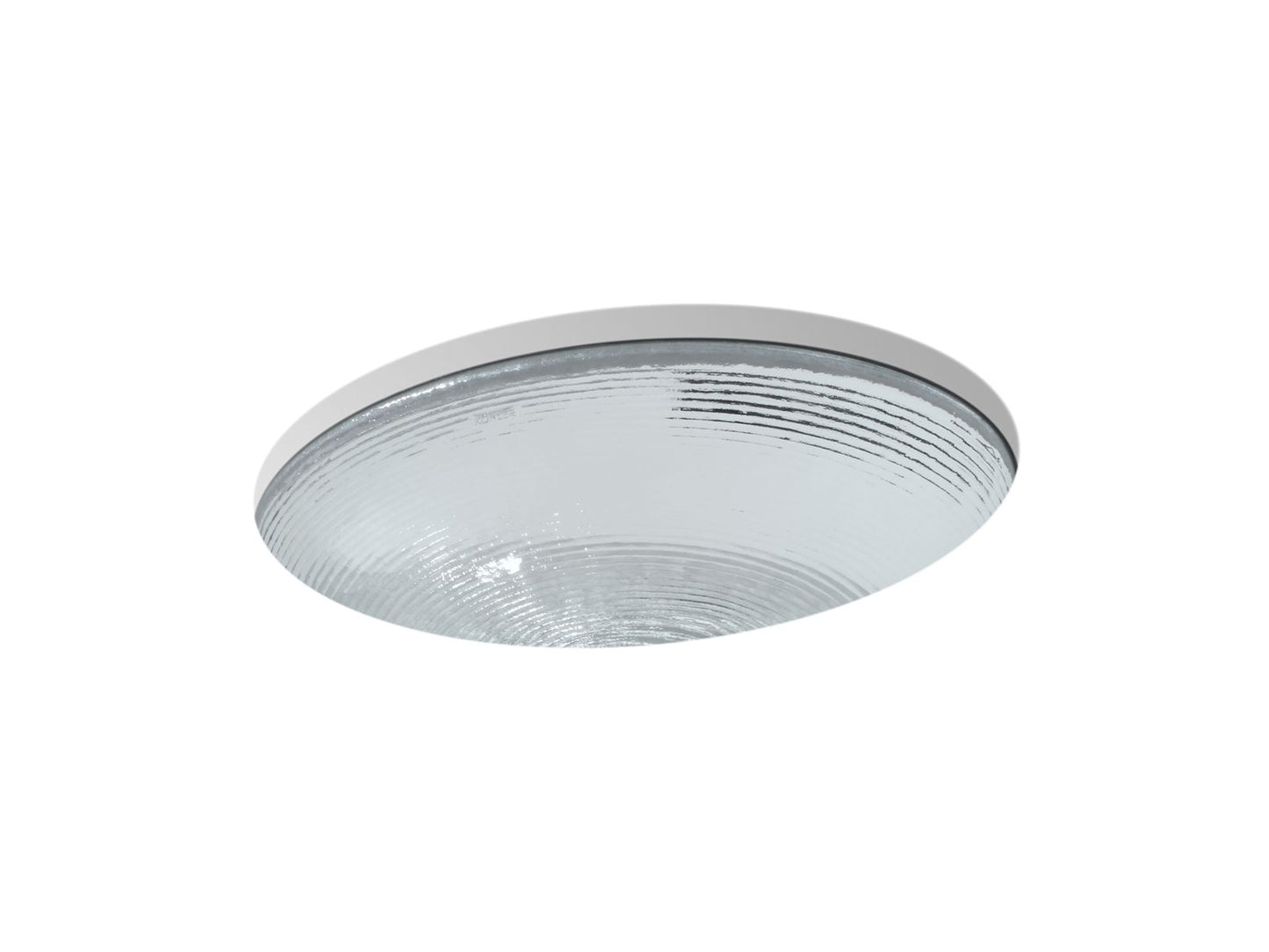 KOHLER K-2741-B11 Whist 19" oval undermount bathroom sink, no overflow - Ice