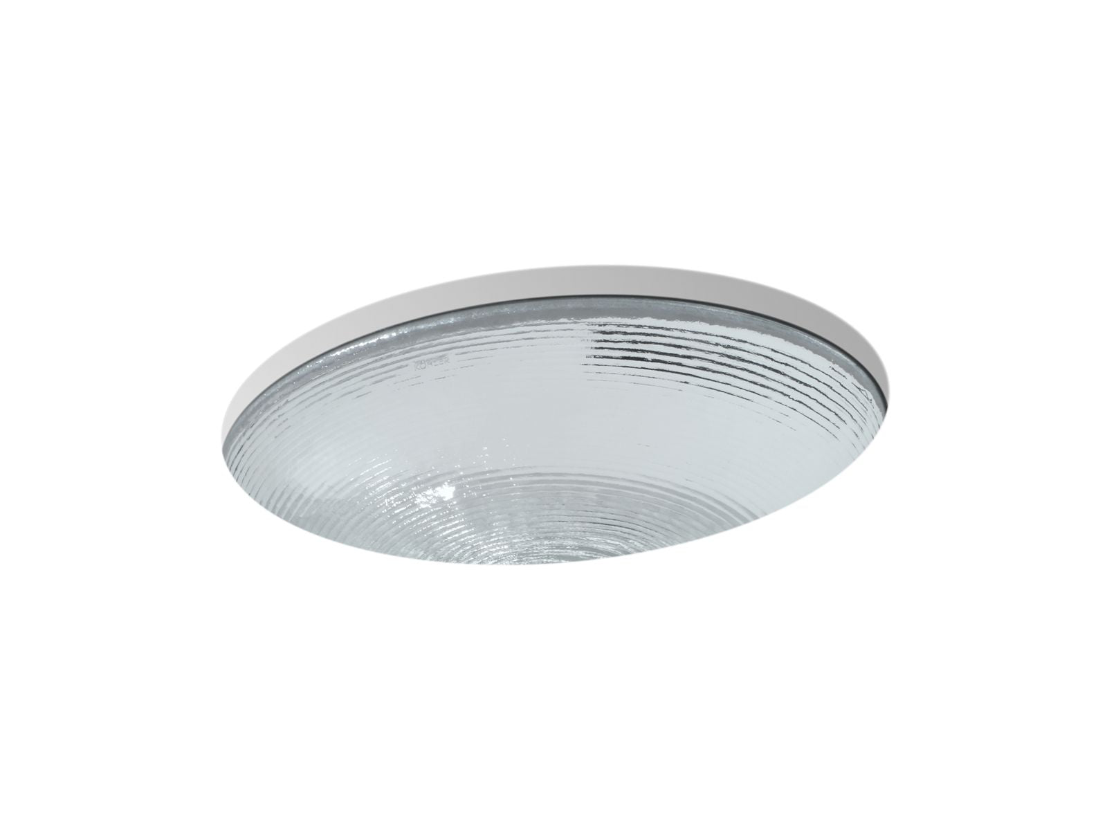 KOHLER K-2741-TG8 Whist 19" Oval Undermount Bathroom Sink, No Overflow - Translucent Stone