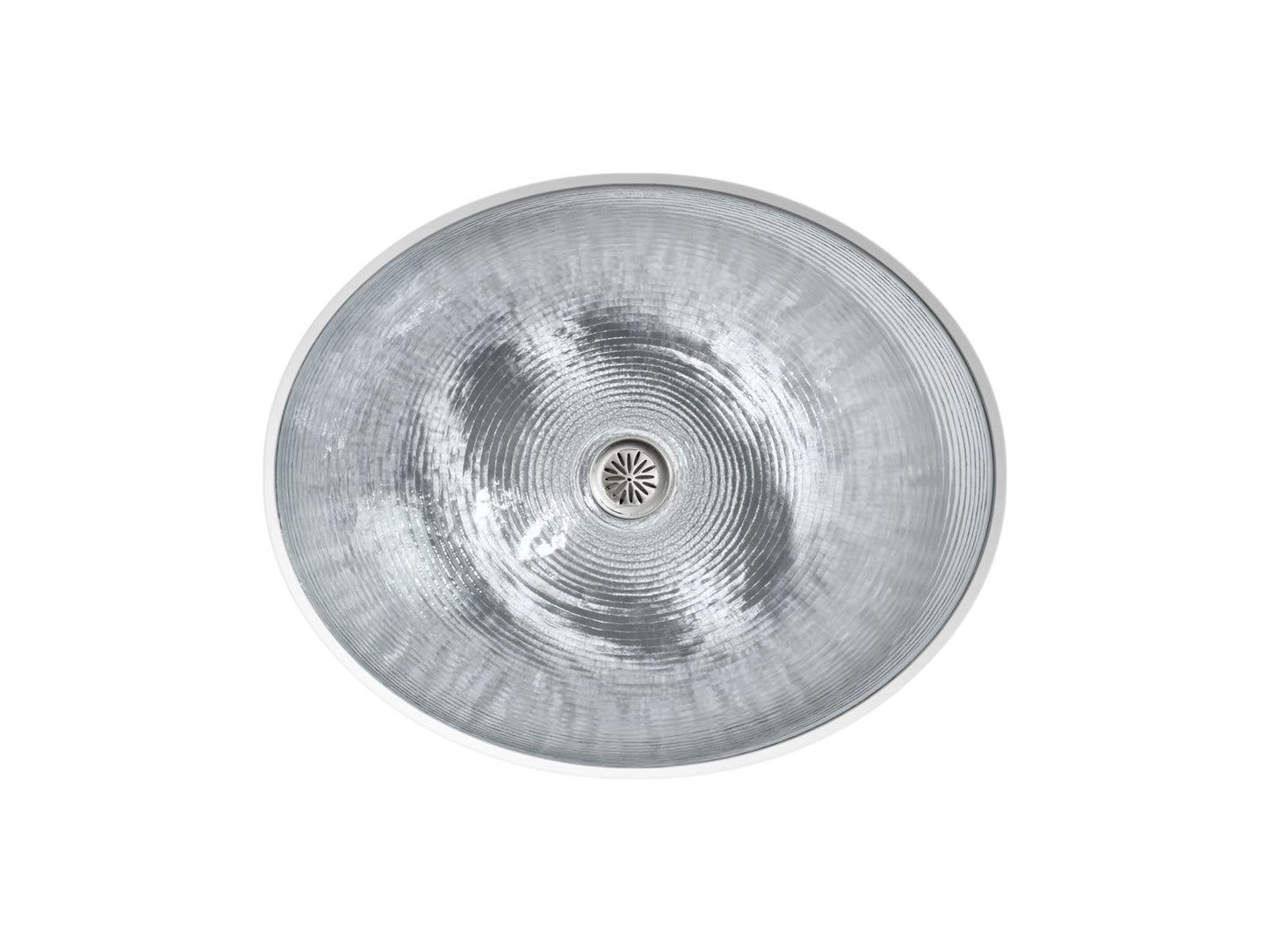KOHLER K-2741-B11 Whist 19" oval undermount bathroom sink, no overflow - Ice
