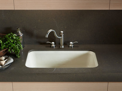 KOHLER K-5832-5U-0 Bakersfield 31" undermount single-bowl kitchen sink - White
