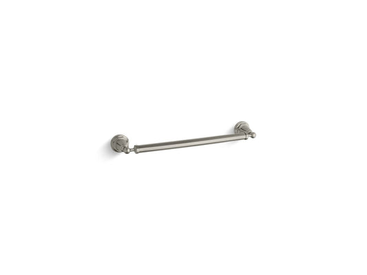 KOHLER K-13108-BN Pinstripe 18" Towel Bar In Vibrant Brushed Nickel