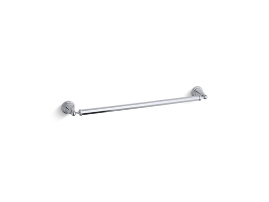 KOHLER K-13109-CP Pinstripe 24" Towel Bar In Polished Chrome