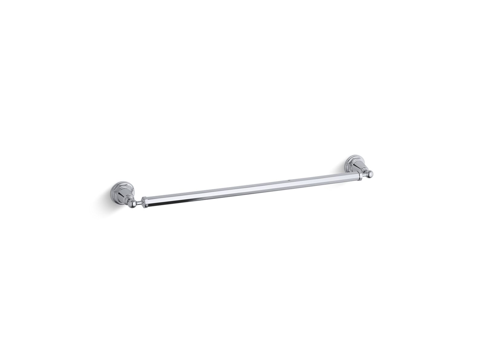 KOHLER K-13109-BN Pinstripe 24" Towel Bar - Vibrant Brushed Nickel