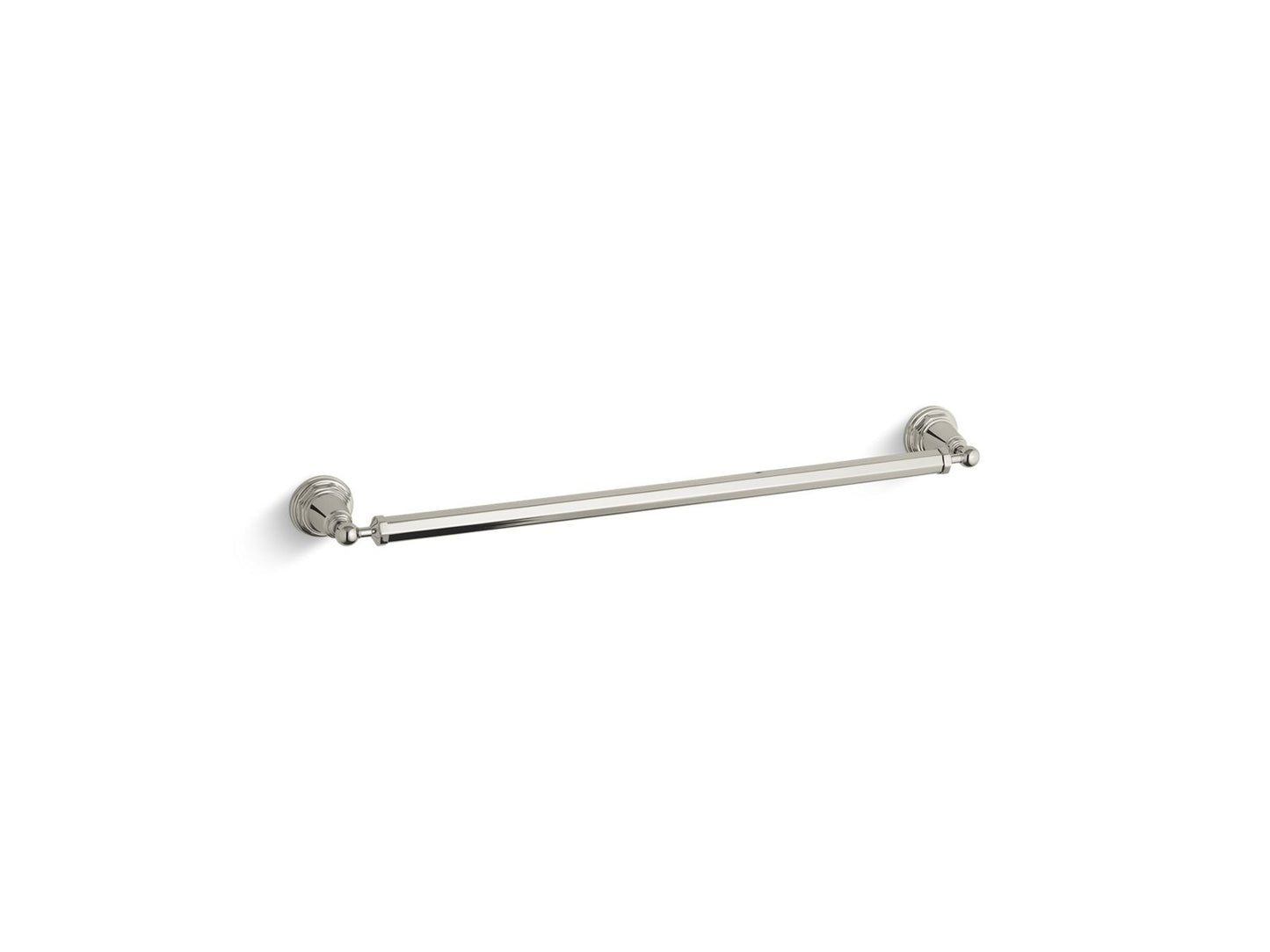 KOHLER K-13109-SN Pinstripe 24" Towel Bar In Vibrant Polished Nickel